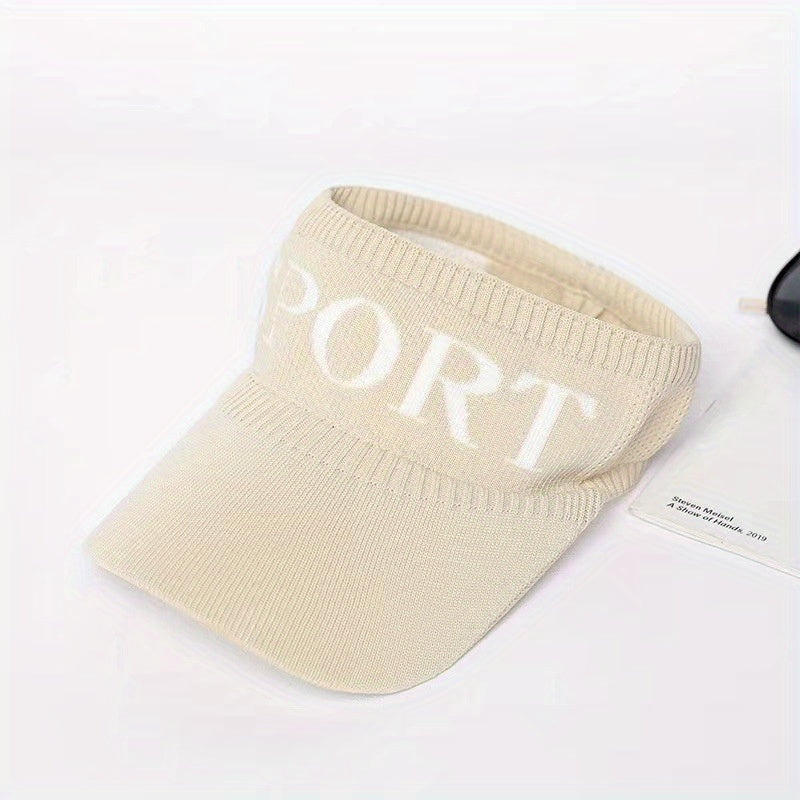 Unisex Sports Sun Visor Hat Knitted Mesh Lightweight Sun Hat