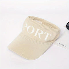 Unisex Sports Sun Visor Hat Knitted Mesh Lightweight Sun Hat