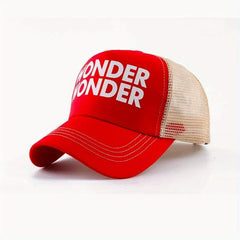 WONDER Casual Baseball Cap Unisex Sun Hat Mesh Breathable Dad Hats Adjustable