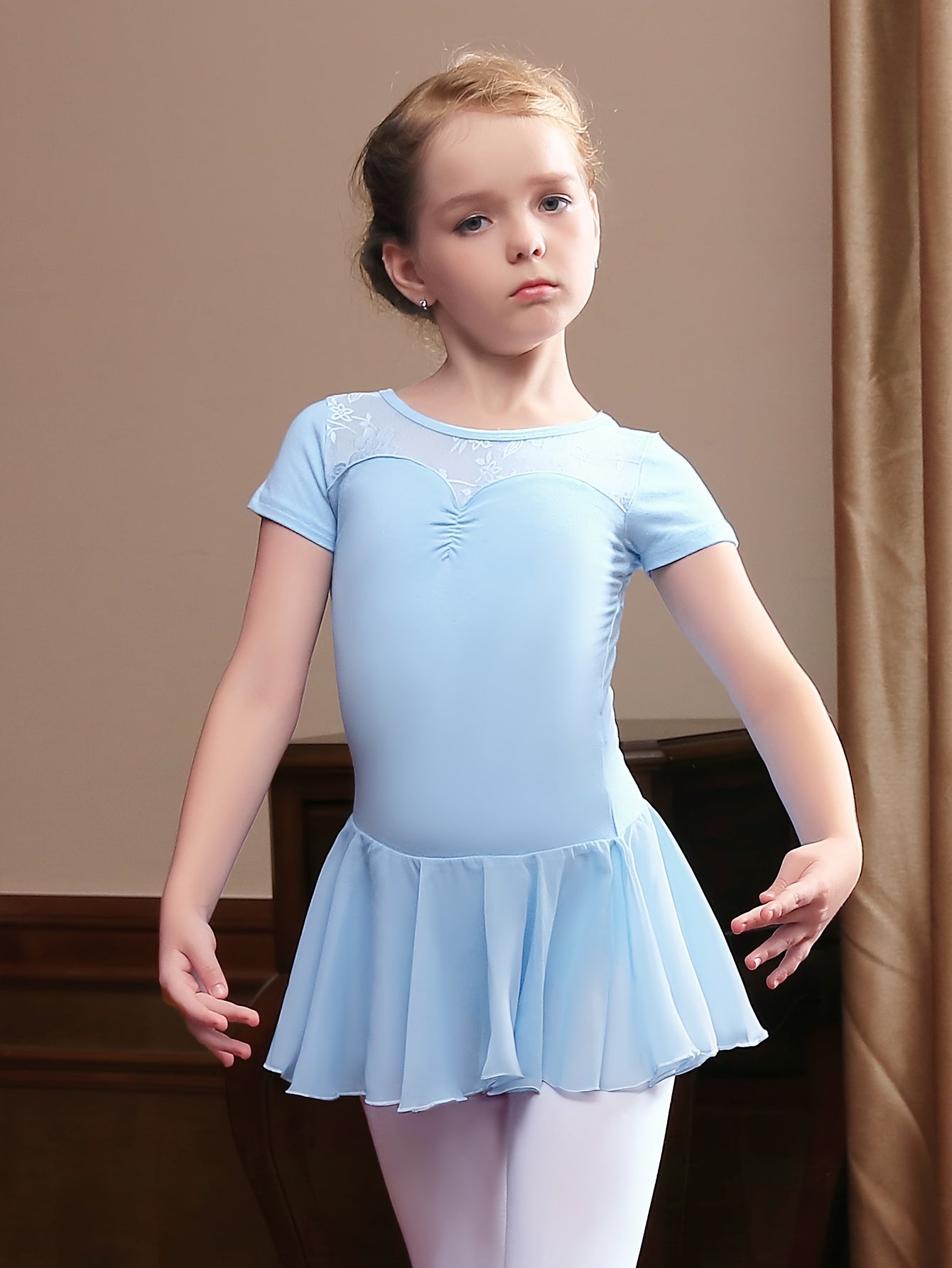 Stretchy & Comfy Ballet Leotard Girls 6 Cotton Dancing Suit Kids