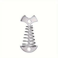 Fish Bone Ground Nails Spring Hook Wind Rope Stakes