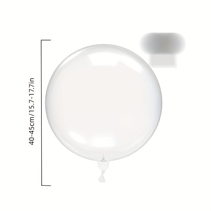 10pcs Transparent Balloons Crystal Bubble Wave Balloon Size 39 88 44