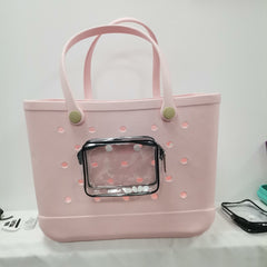 Transparent Square Hanging Bag Waterproof Organizer For Beach Bag