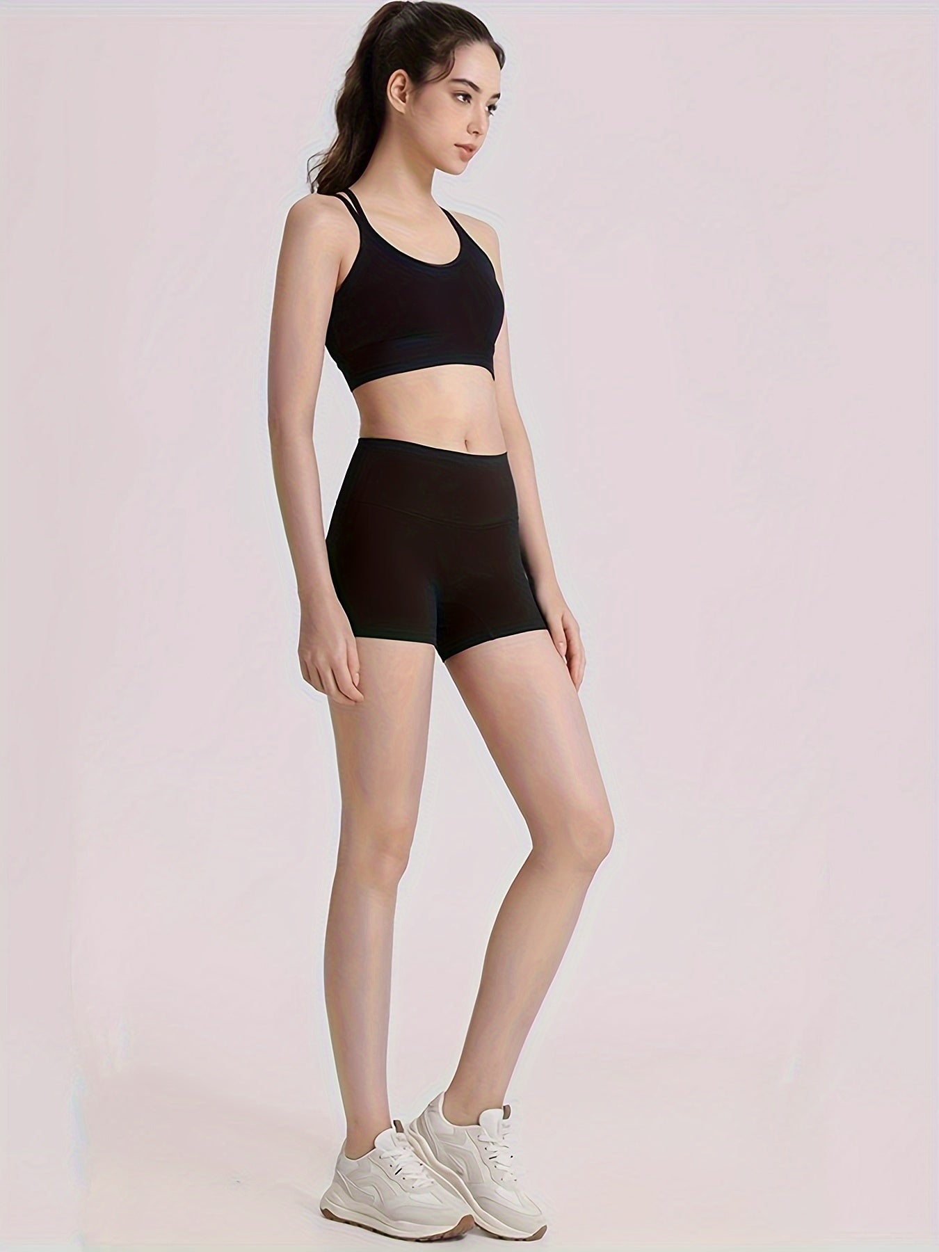 High Waisted Yoga Shorts Quick Dry Biker Shorts