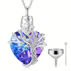Tree of Life Cremation Jewelry Keepsake Urn Necklace for Pet Ashes