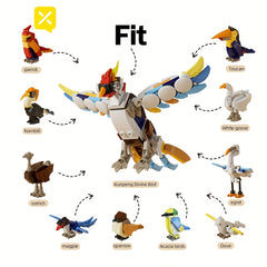 Birds Building Block Set - Ideal Holiday Gift for Kids