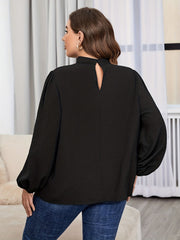High Neck Lace Blouse for Women