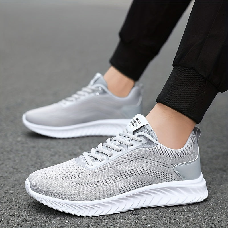 Men's Lightweight Knitted Sneakers for Running in Spring and Summer