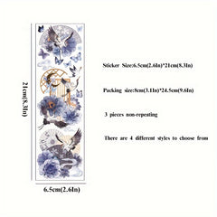 Transparent Long Tape for Pets, Flower and Bird Hand DIY, 3 Pieces