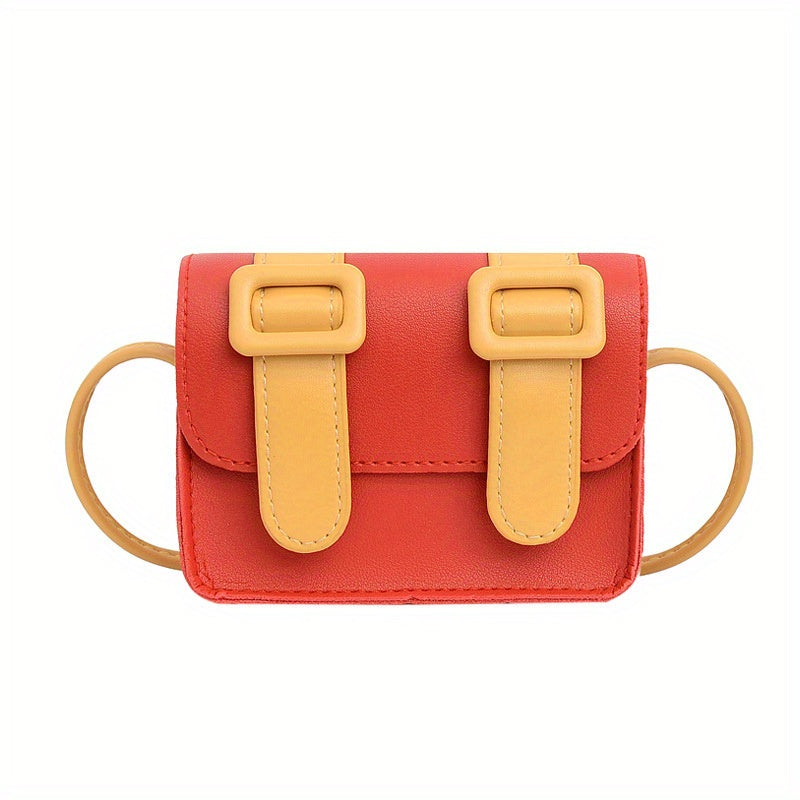 Block Shoulder Bag Small Square Bag For Girls