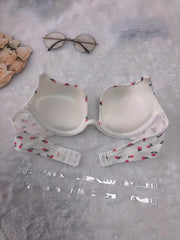 Floral Print Push-Up Bra Women's Lingerie