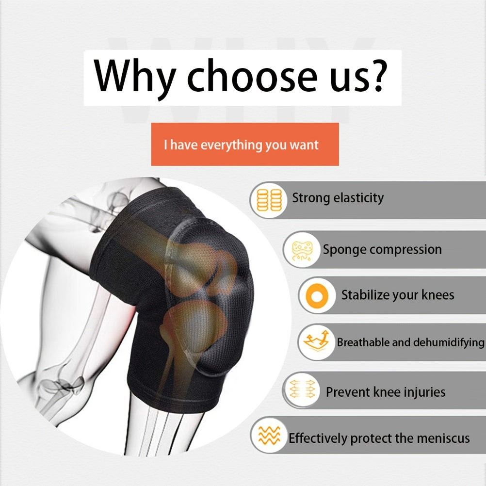 Breathable Elastic Knee Pads for Football & Sports