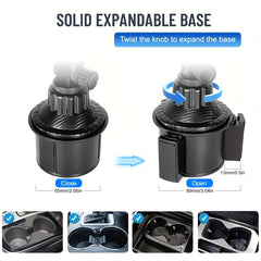 Car Cup Holder Tablet Mount For Car - Heavy Duty Tablet Cup Holder Phone Mount