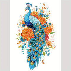 Peacock Pattern Diamond Painting Kit - DIY 5D Partial Diamond Art