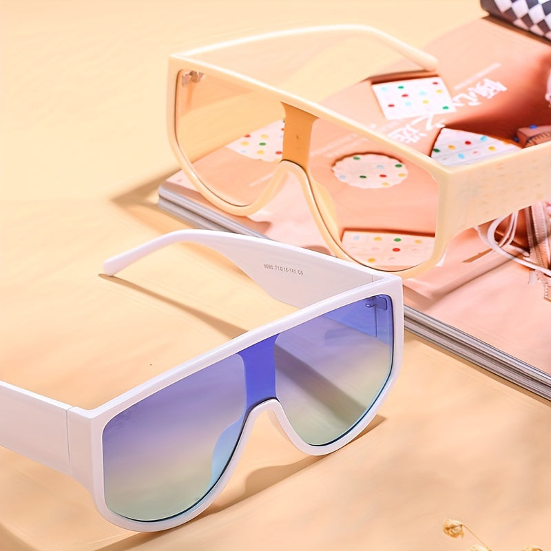 Y2K Gradient Shield Sunglasses UV400