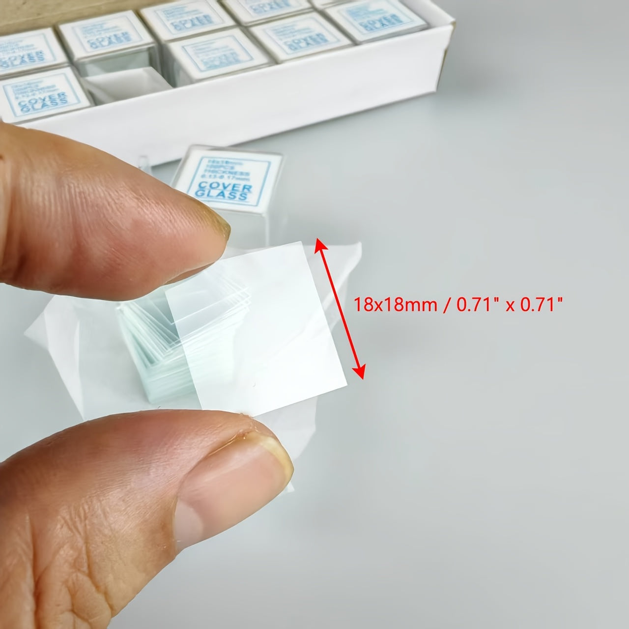 1000pcs Pre-Cleaned Microscope Cover Glass Slides 10x 100pcs 18x18mm