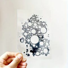 Round Stamp Painting Tool DIY Scrapbooking Decoration Silicone Transparent Stamp