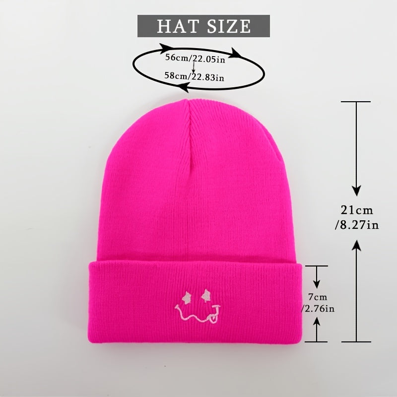 Expression Embroidered Beanie Unisex Hat - Christmas Gift