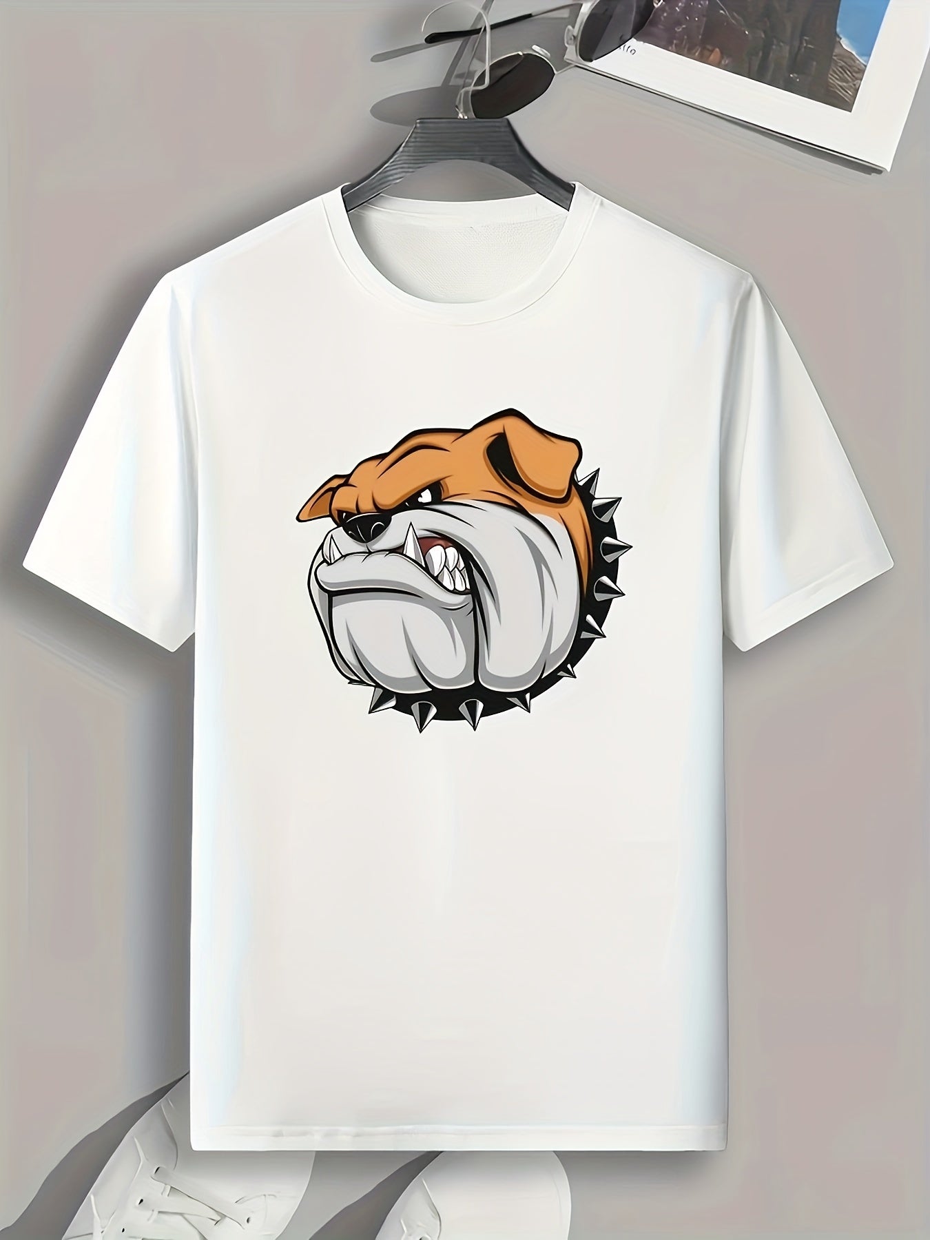 Dog Pattern Print Men's Comfy Sports T shirt Graphic Tee