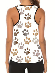 Dog Paw Tank Top & Leggings Set