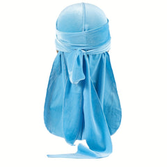 Velvet Durags For Men Long Tail Doo Rag Velvet Men Du Rag Bandana Durag