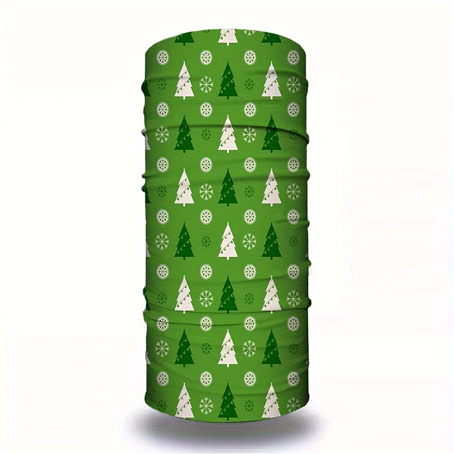 Seamless Sports Mask Neck Gaiter Christmas Print