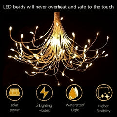 200LED Solar Firework Lights 8Modes Waterproof Solar Outdoor Garden Lights