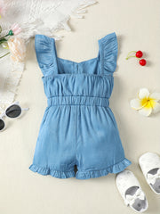 Baby Girls Ruffle Sleeveless Romper Jumpsuit Summer Clothes