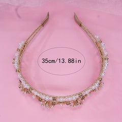 Rhinestone Pearl Headband Bridal Wedding Hair Accessory