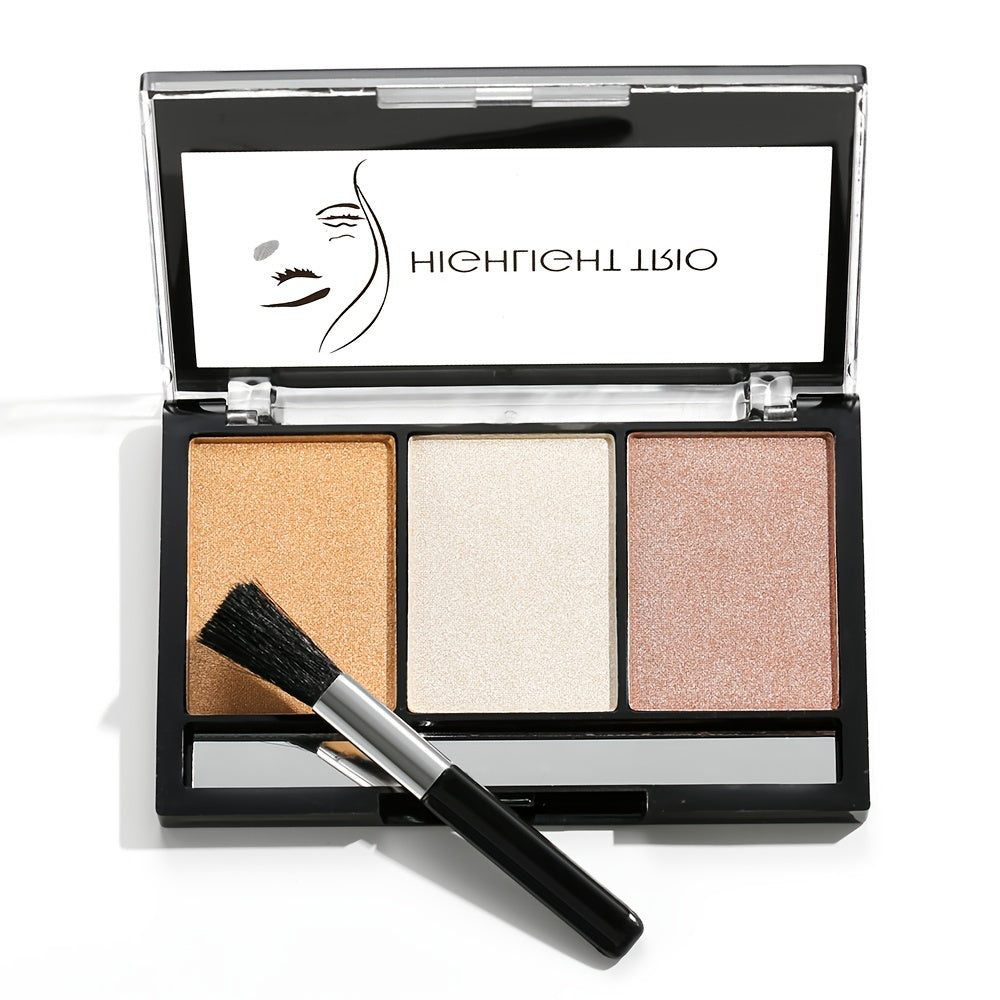 3 Blush Palette Natural Face Blush Highlighter Contouring Makeup