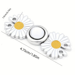 2 Pairs Jeans Dress Buttons Pants Clip Waist Tightener DIY Sewing Buckle