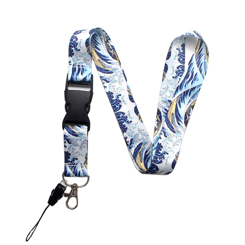 Waves Pattern Lanyard - Trendy and Stylish Neck Strap