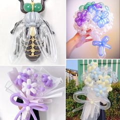 100pcs Long Balloons Twisting Balloons Animal Balloons for Party Decorations