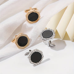 Men's Shirts w/ Round Diamond Cufflinks