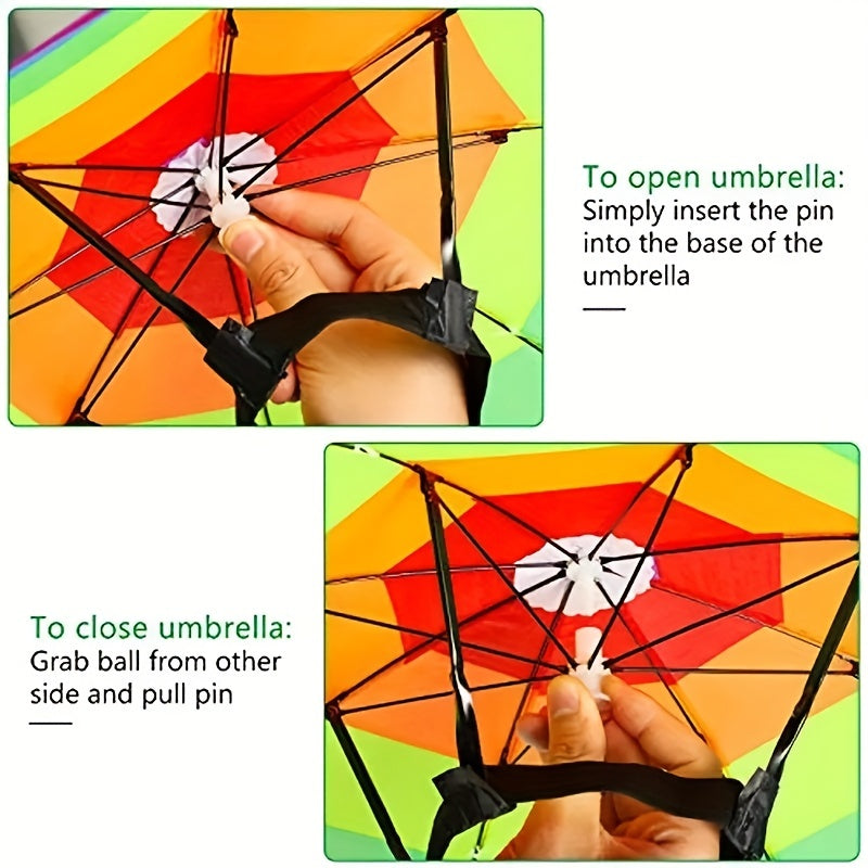 Fishing Cap Umbrella Outdoor Folding Umbrella Men Women