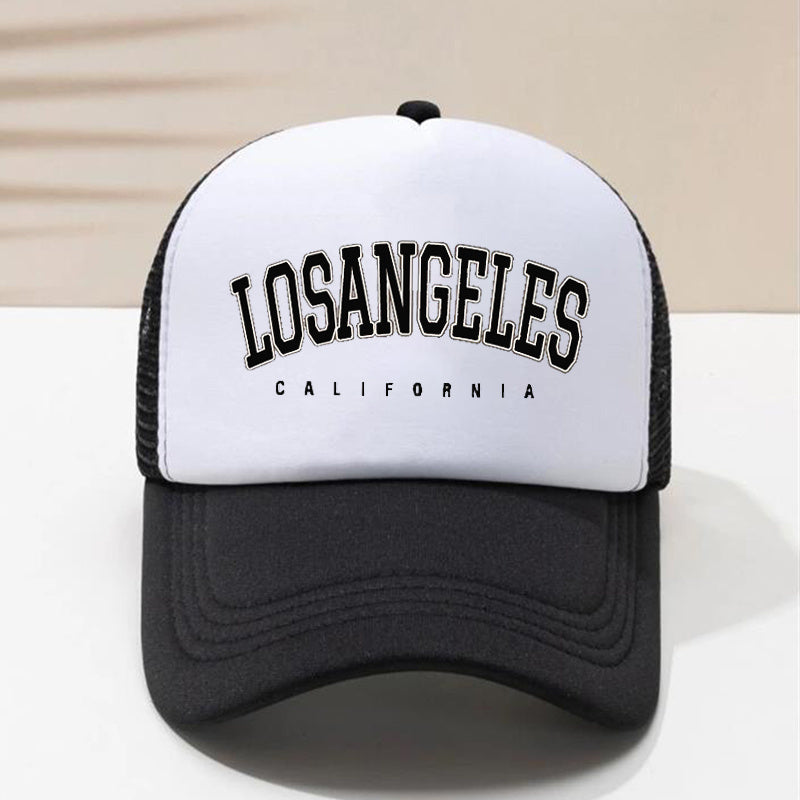 Brown Letter Graphic Baseball Cap Unisex LA Cap For Women And Men