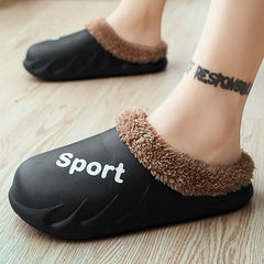 Flame Plush Slide Slippers For Men Women