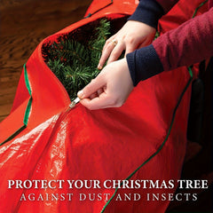 Christmas Tree Storage Bag Durable Waterproof Protect Against Dust Zippered Bag