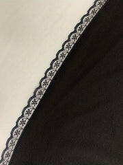 Lace Trim Solid Skirt Sexy Stretch Half Slips Petticoat