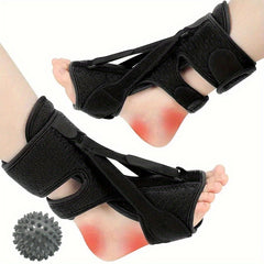 Plantar Fasciitis Night Splint for 70kg + Massage Ball + 3 Straps