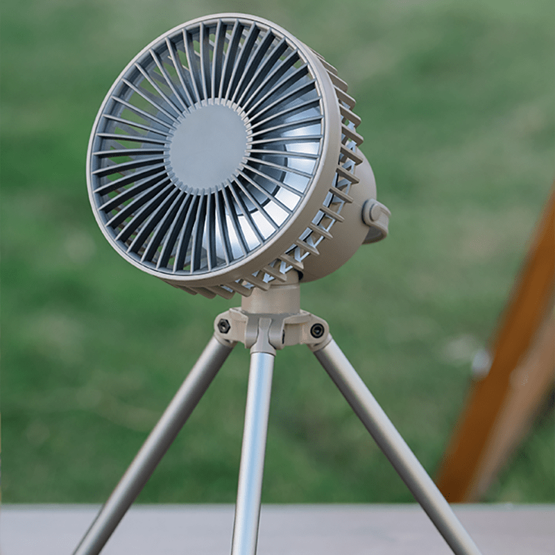 Portable USB Fan with Rechargeable Battery and LED Night Light