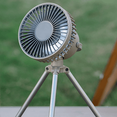 Portable USB Fan with Rechargeable Battery and LED Night Light