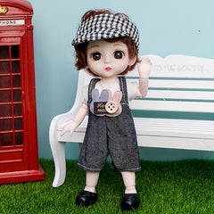 Lovely Couple Dolls Decoration Movable Joint Educational Play Pretend Dolls