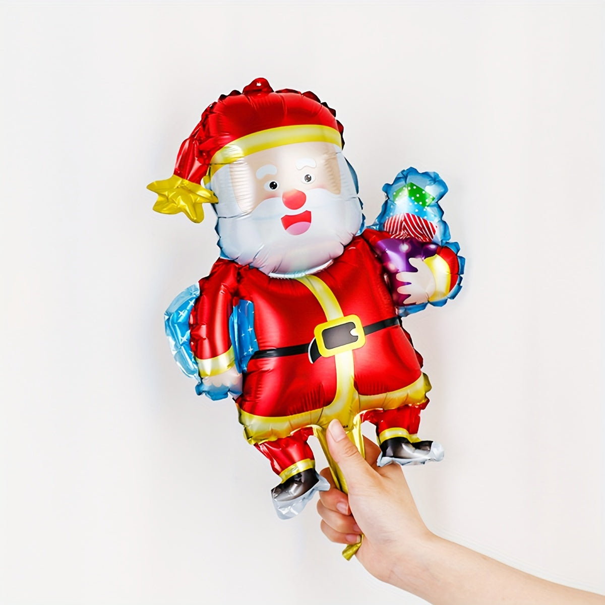 5pcs Christmas Letter Banner Mini Santa Claus Christmas Decoration Balloons
