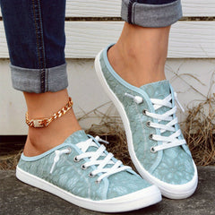 Women's Canvas Lace-Up Comfy Shoes
