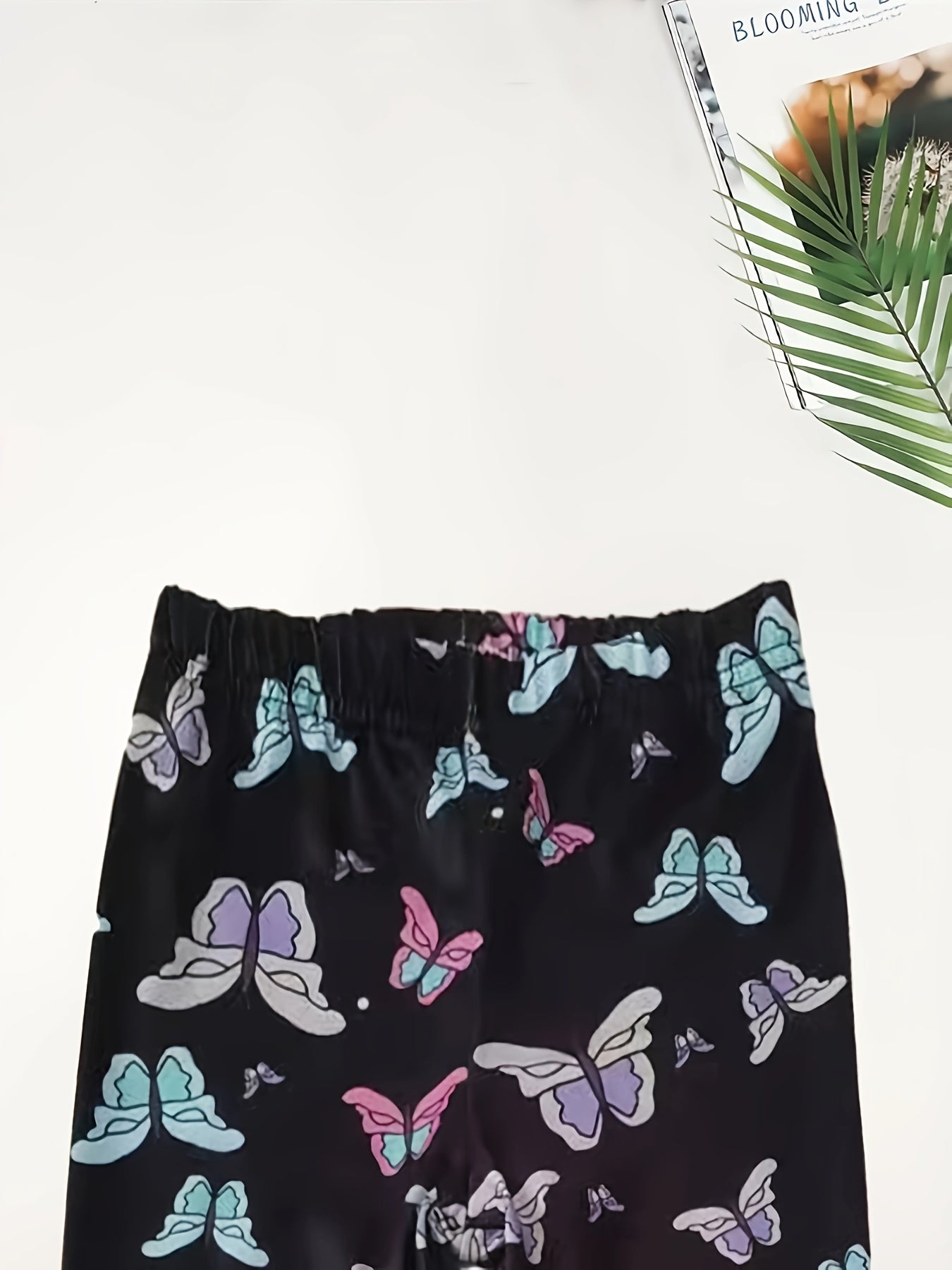 Colorful Butterfly Print Leggings Girls Casual Leggings All Season Gift