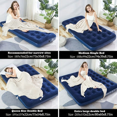 Soft Air Mattress Flocked Tent Moisture Pad Portable Air Bed For Travel