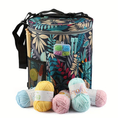 Yarn Storage Bag Leaves For Crochet Wool Knitting Tools