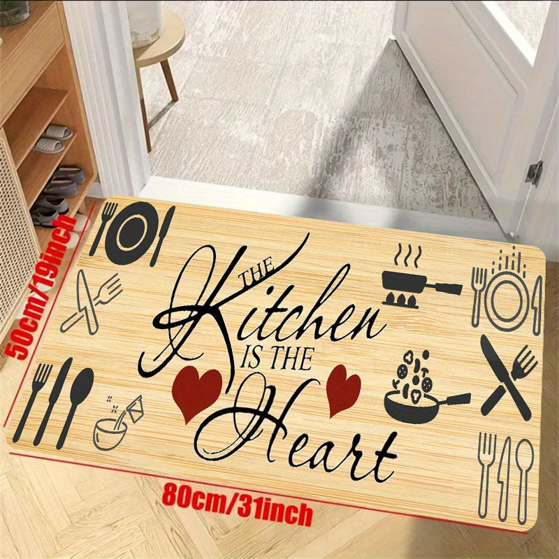 Anti Fatigue Kitchen Mat Anti Slip Hallway Polyester Carpet
