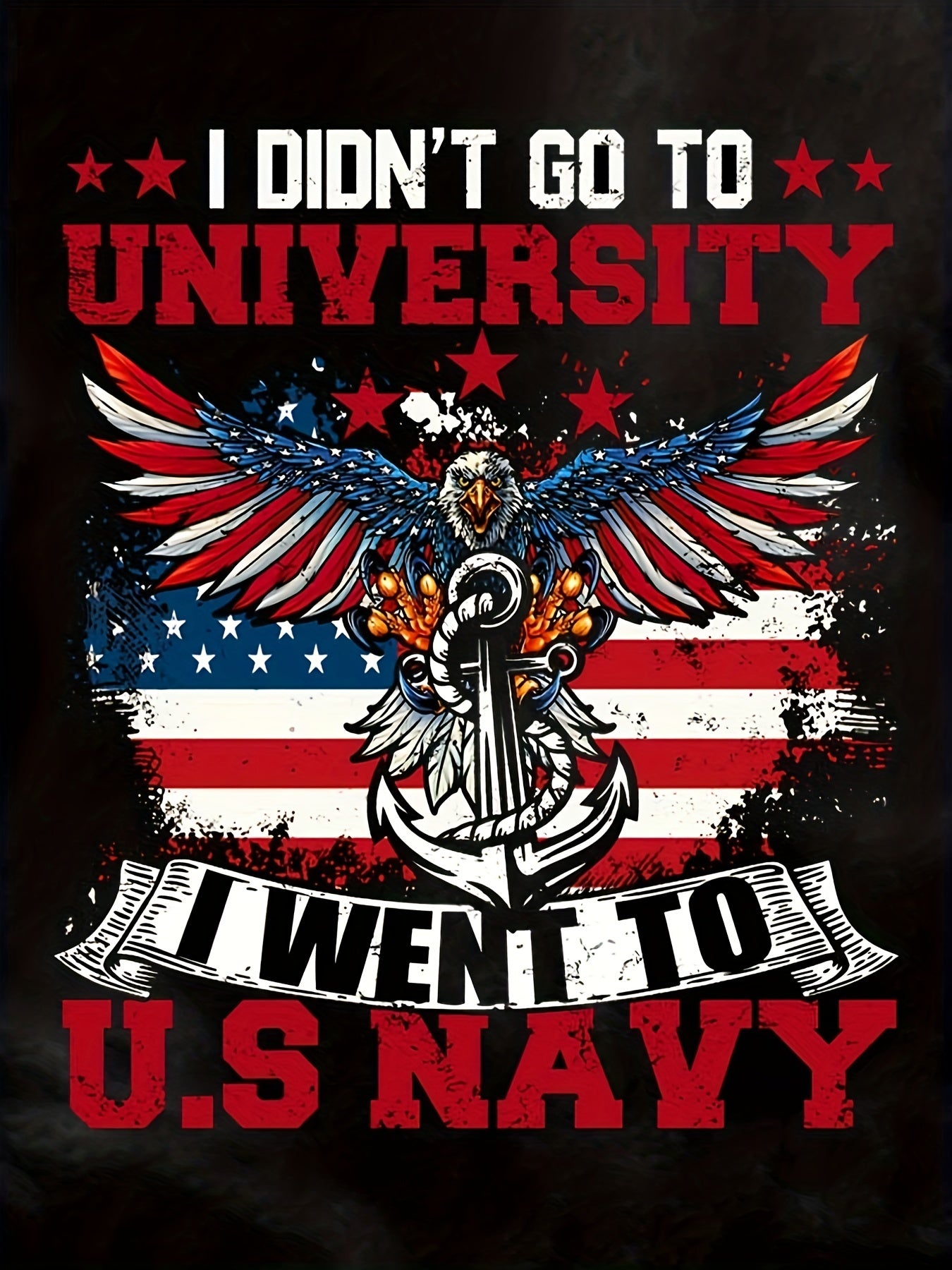 Eagle US NAVY Print Men's Long Sleeve T-Shirt